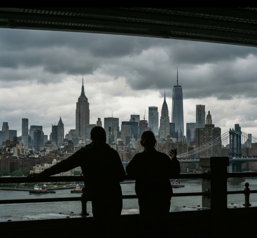 City view from the top flow