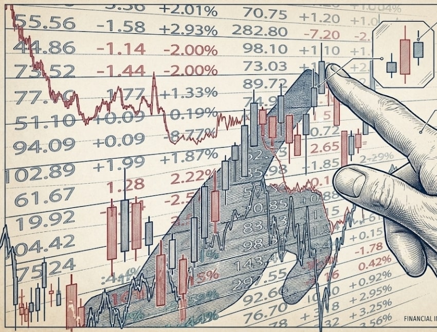 Digital trading dashboards and packed banking halls showing high-volume retail engagement during a landmark public offering.
